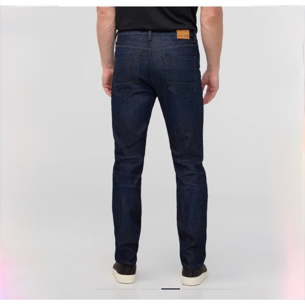 DUER L2X‎ Slim Fit Performance Jeans Dark Indigo Stretch 33 33x32 33x31 Gusset